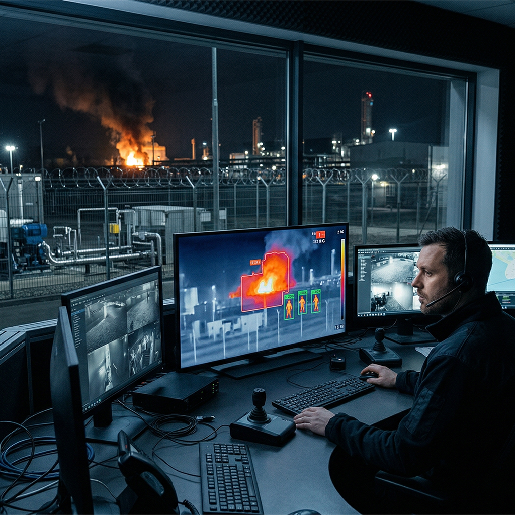 Aplicações térmicas para proteção perimetral e prevenção