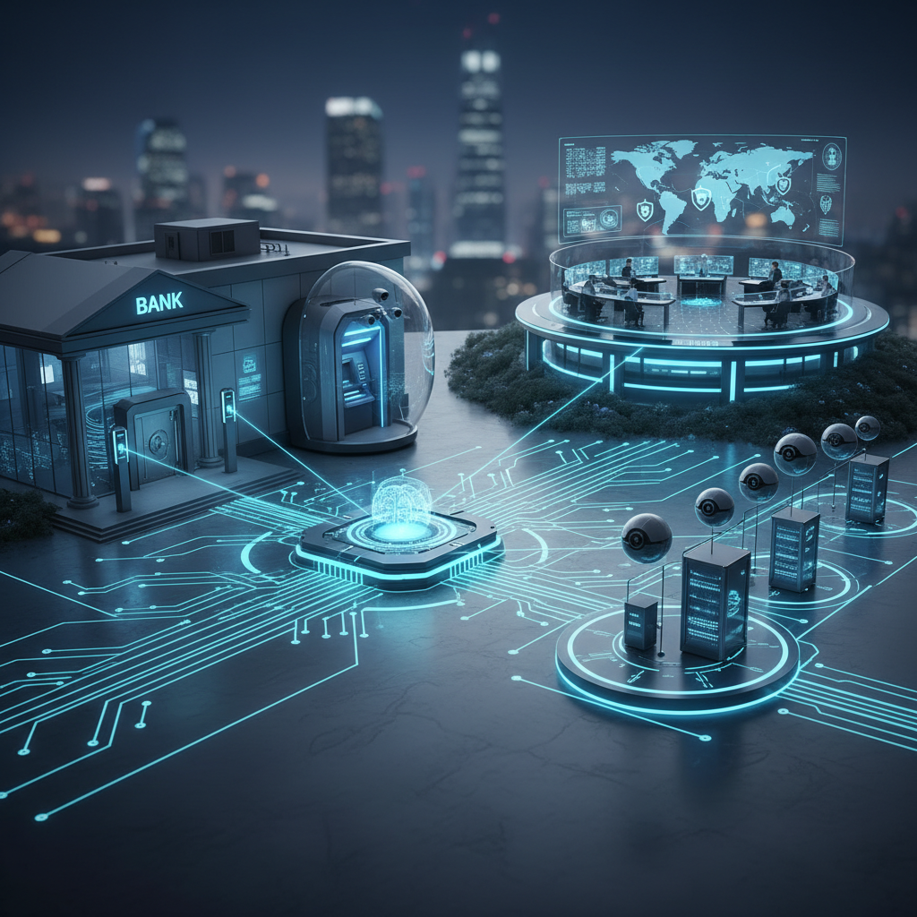 Topologia do sistema de segurança bancária