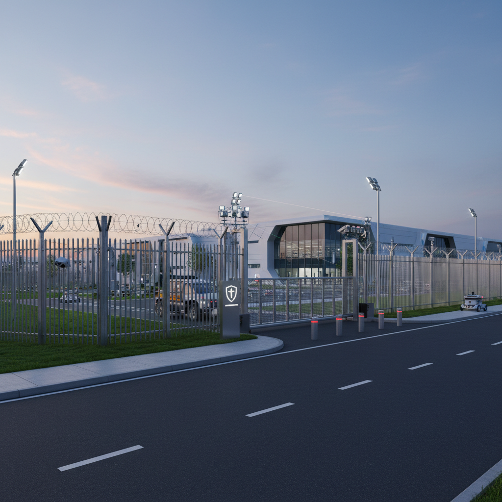 Proteção perimetral na fábrica