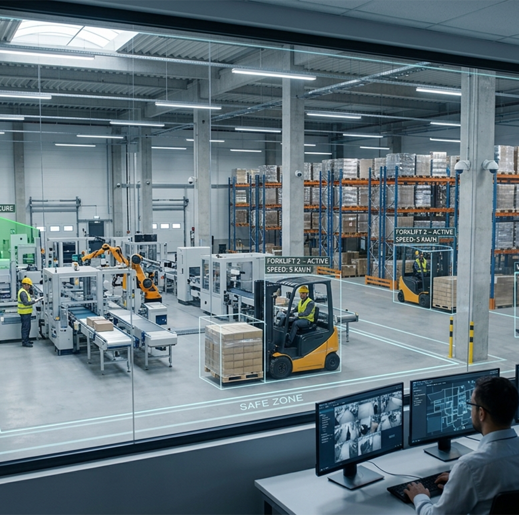 Topologia do sistema de segurança para fábrica inteligente