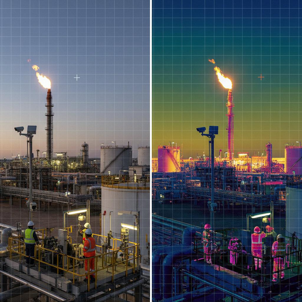 Monitoramento remoto em tempo real com imagem visual e térmica