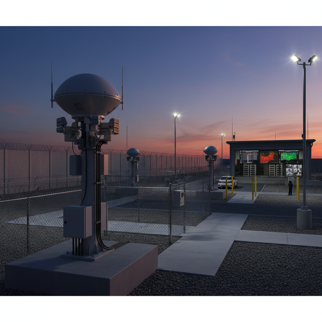 Radar com múltiplas PTZs