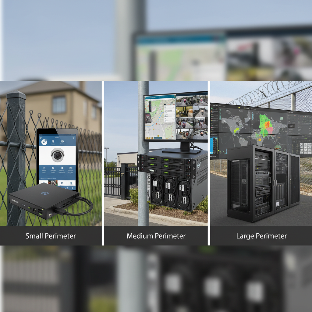 Soluções recomendadas por porte de perímetro