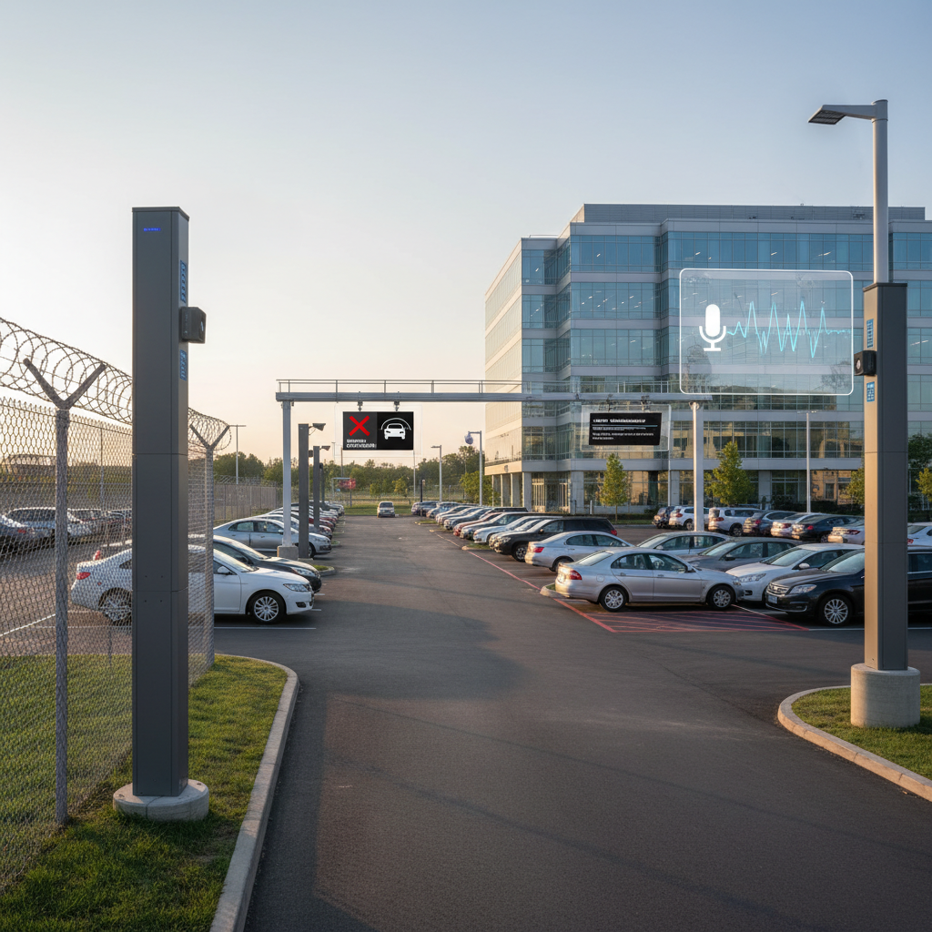Aplicações em perímetro e estacionamento